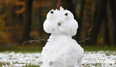 Rūjienā uzsniguši 11 centimetri sniega; diena būs nokrišņiem bagāta