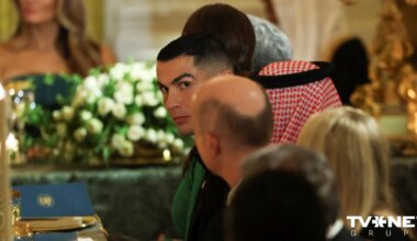 Krištianu Ronaldu apmeklē vakariņas Baltajā namā