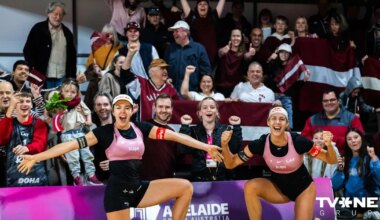 Graudiņa/Samoilova iekļūst pasaules čempionāta ceturtdaļfinālā