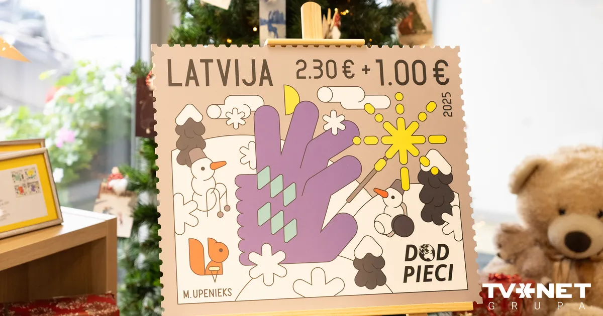 Izdod labdarības maratonam "Dod pieci!" veltītu pastmarku