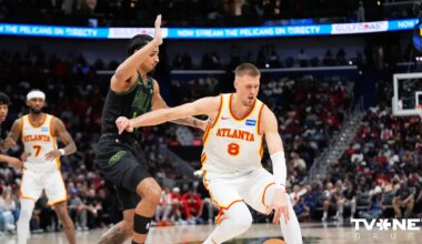 Porziņģim sezonas rezultatīvākā spēle "Hawks" uzvarā