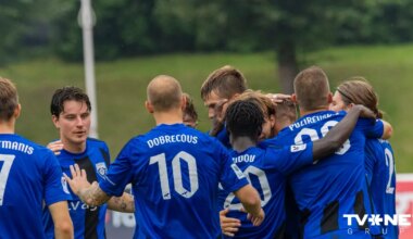 "Grobiņa" saglabā vietu Latvijas futbola virslīgā