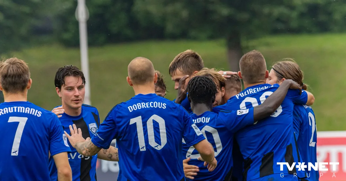 "Grobiņa" saglabā vietu Latvijas futbola virslīgā