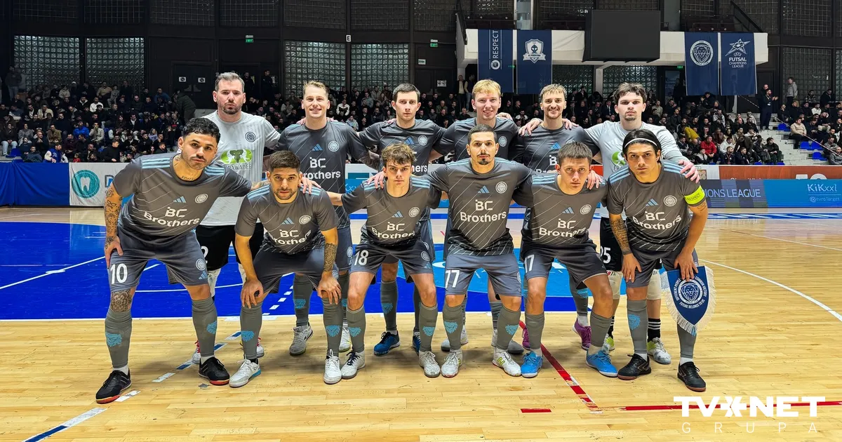 "Riga" telpu futbolisti UEFA Čempionu līgas astotdaļfinālā viesos cīnās neizšķirti