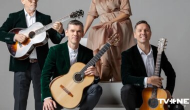 Akustisko ģitāru trio «AG 3’o» un dziedātāja Aija Vītoliņa aicina uz Ziemassvētku koncertiem «Kā circenītis aizkrāsnē…»