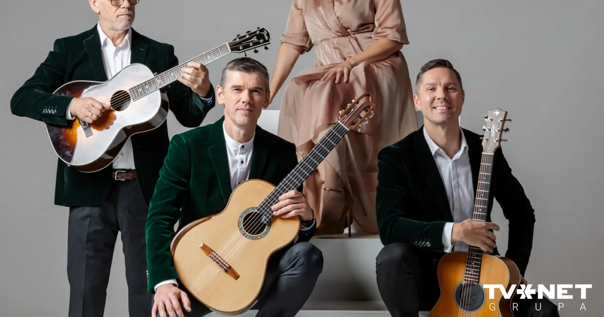 Akustisko ģitāru trio «AG 3’o» un dziedātāja Aija Vītoliņa aicina uz Ziemassvētku koncertiem «Kā circenītis aizkrāsnē…»