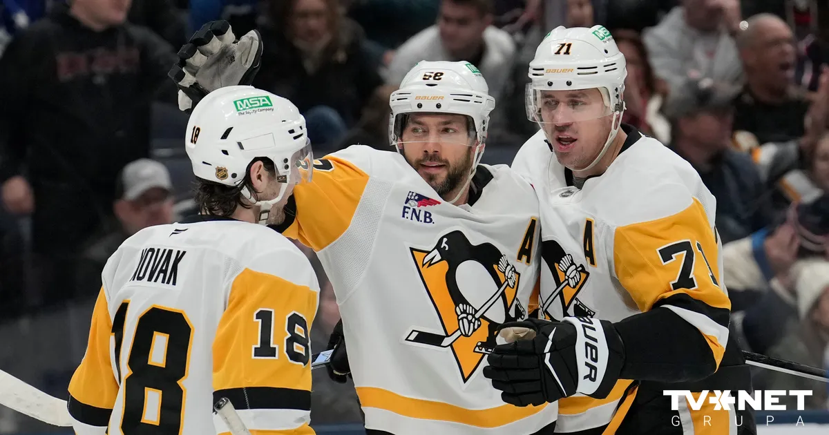 Šilova "Penguins" pieveic Merzļikina pārstāvēto "Blue Jackets" - TVNET Sports