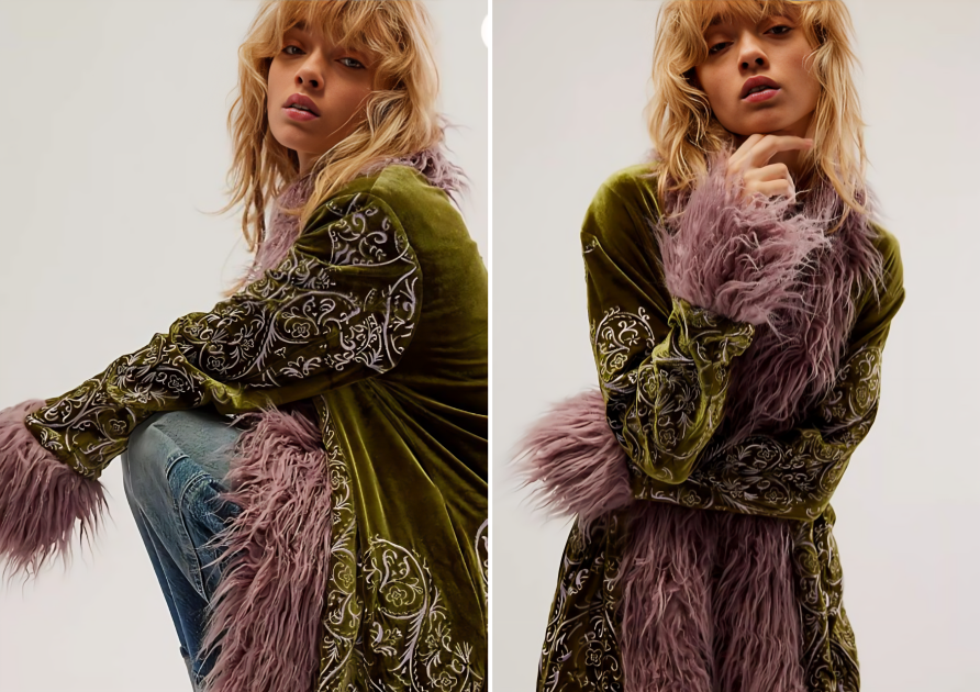 Boho-šika stila aitādas mētelis – galvenā 2026. gada ziemas modes tendence