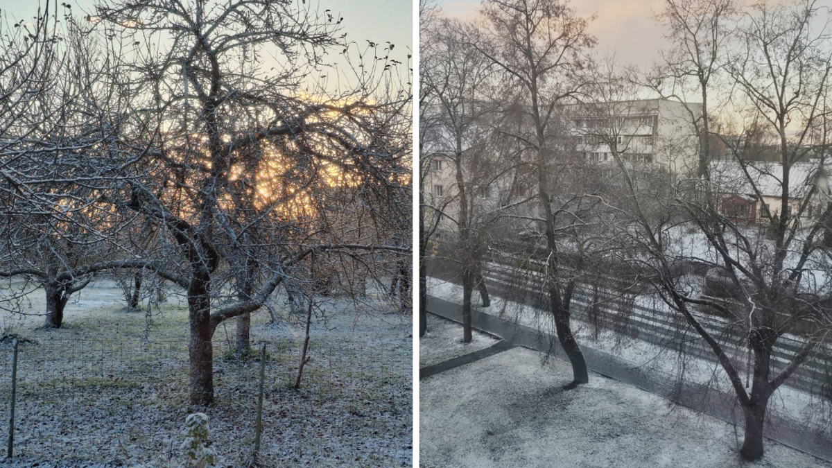 Tukumā, Aizkrauklē, Valmierā un citviet uzsnidzis pirmais sniegs