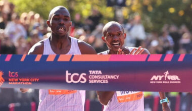 Ņujorkas vīriešu maratonu izšķir fotofinišs, dāmām sacensību rekords – Vieglatlētika – Sportacentrs.com