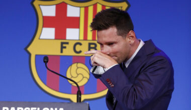 Lionels Mesi. Foto: AP Photo/Joan Monfort/Scanpix