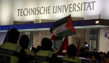 Palestīniešu atbalstītāji ieņēmuši Minhenes Tehnisko universitāti