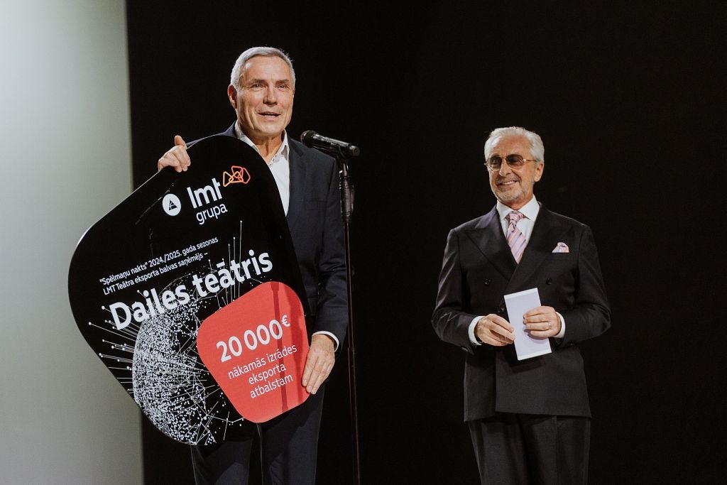 LMT grupa piešķīrusi Teātra eksporta balvu – 20 000 eiro – Dailes teātrim :: Dienas Bizness