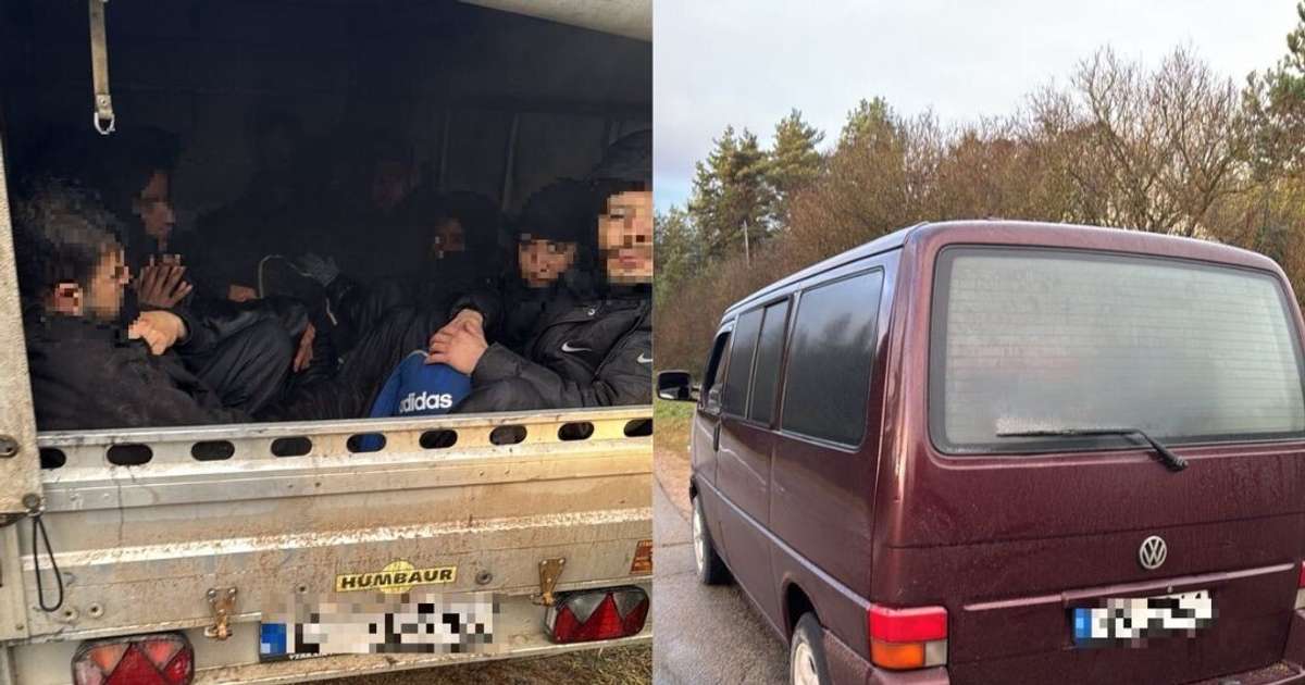Aiztur Latvijas nepilsoni, kurš piekabē pārvadāja 13 nelegālos migrantus