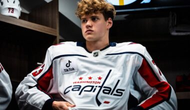 "To viņi nebija gaidījuši..." Latviešu hokeja "milzis" cenšas nepazaudēt NHL kluba nometnē gūto pārliecību