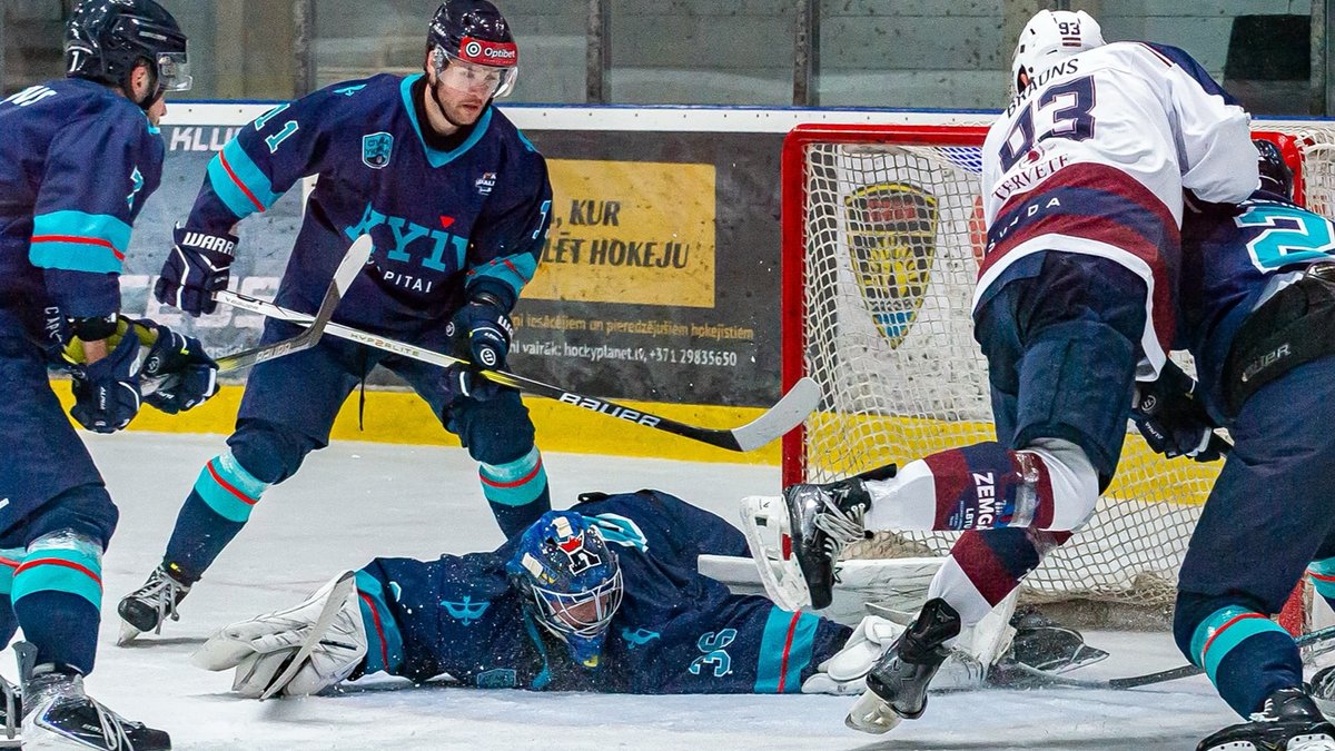 Vora lieliskais sniegums ļauj Kijivas klubam spraigā cīņā uzvarēt Latvijas vicečempionus