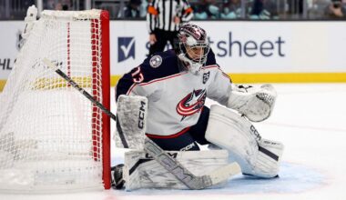 Merzļikins nespēlē slimības dēļ; Grīvss aizved komandu līdz uzvarai "bullīšos