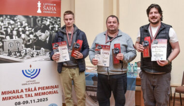 Fridmans uzvar Tāla piemiņas turnīrā, atjaunotais šaha pasākums Rīgā pulcē vērienīgu sastāvu – Citi sporta veidi – Sportacentrs.com