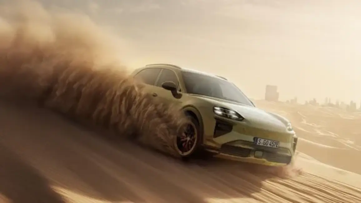 Dubaijā pirmizrādi piedzīvo jaunais "Porsche Cayenne Electric", demonstrējot neapturamu jaudu un tuksneša izturību