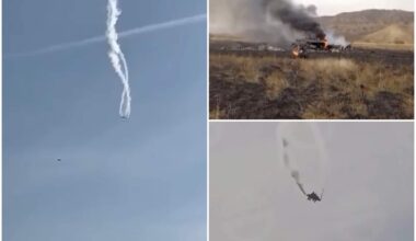 VIDEO. Mīklainu iemeslu dēļ Gruzijā nogāzusies Turcijas armijas lidmašīna – nav neviena izdzīvojušā