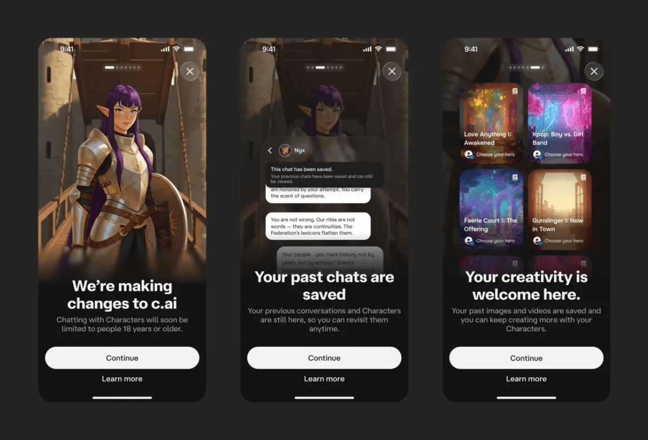 “Character.AI” aizliegs nepilngadīgajiem izmantot savus MI čatbotus