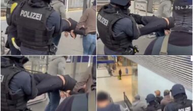 VIDEO. Desmitiem patruļmašīnu, ievainots policists – ķīlnieku krīze vilcienā; arestēts Latvijas pilsonis