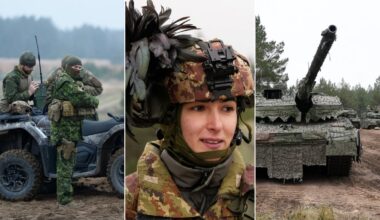 Ādažu poligonā notiek NATO Daudznacionālās brigādes manevri