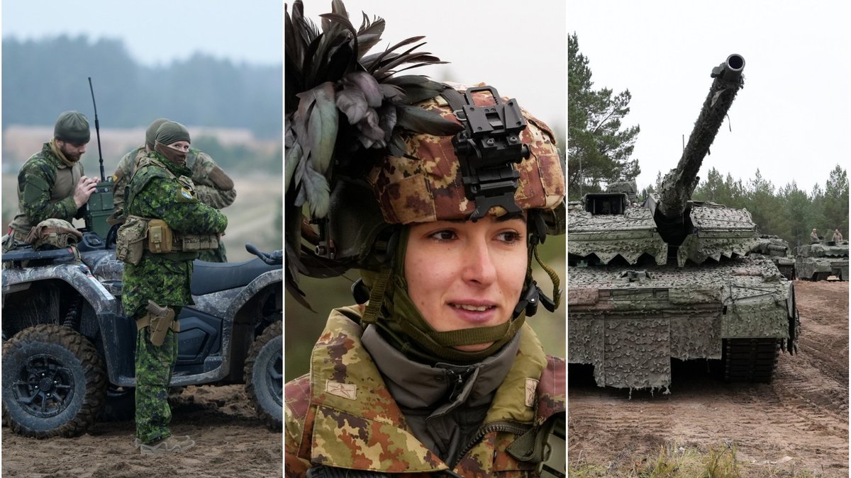 Ādažu poligonā notiek NATO Daudznacionālās brigādes manevri