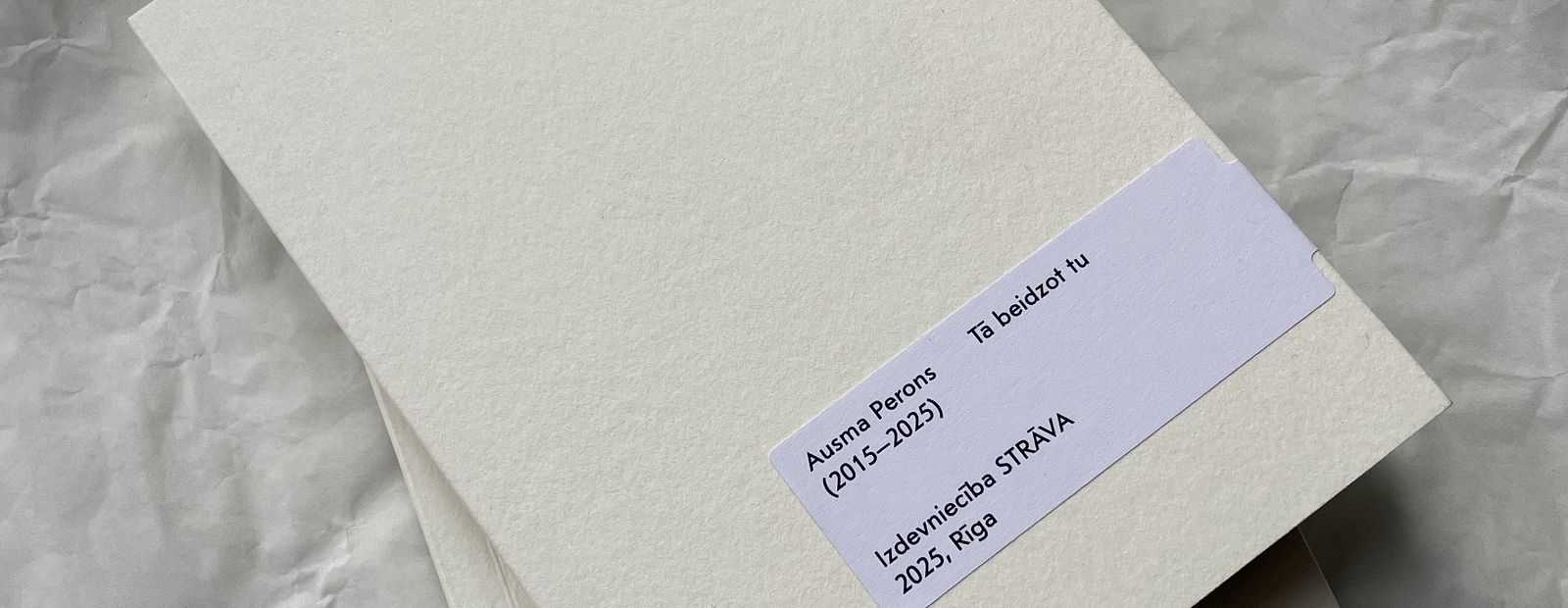 Izdevniecība Strāva izdod Ausmas Perons debijas grāmatu Tā beidzot Tu / Diena