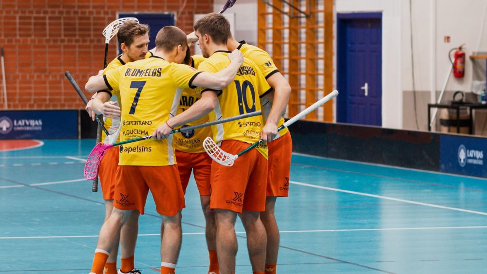 Līderi ar Dišereitu galvenā trenera amatā uzvar Lielvārdē – Florbols – Sportacentrs.com