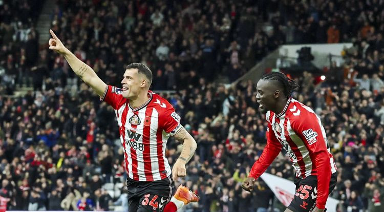Džaka iesit otrā puslaika pirmajā minūtē, "Sunderland" nekļūst par vicelīderi – Futbols – Sportacentrs.com