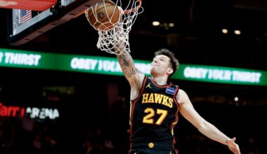 "Hawks" bez Porziņģa uzvar "Cavaliers" komandu NBA mačā