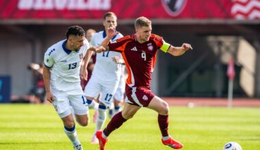 Latvijas futbolisti noslēgs Pasaules kausa kvalifikācijas turnīru