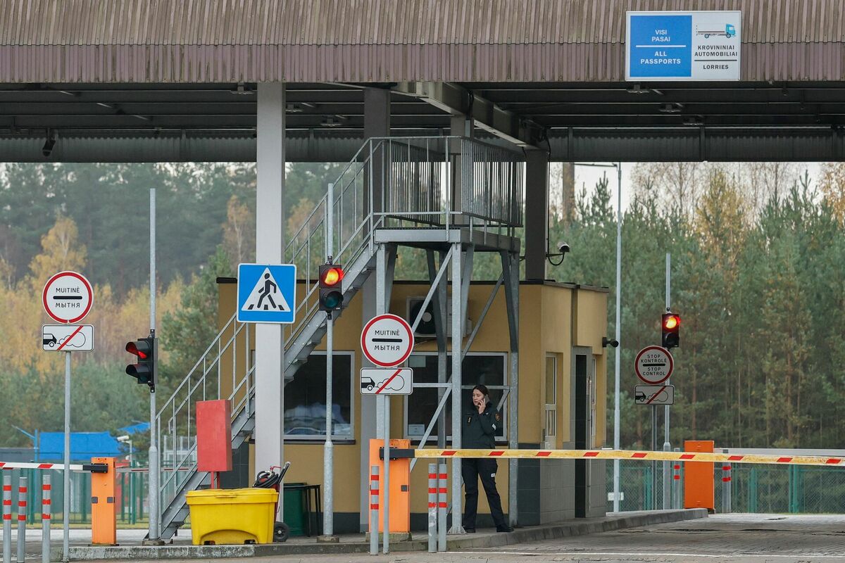 Lietuvas-Baltkrievijas robeža. Foto: Petras Malukas / AFP Lietuvas-Baltkrievijas robeža. Foto: Petras Malukas / AFP