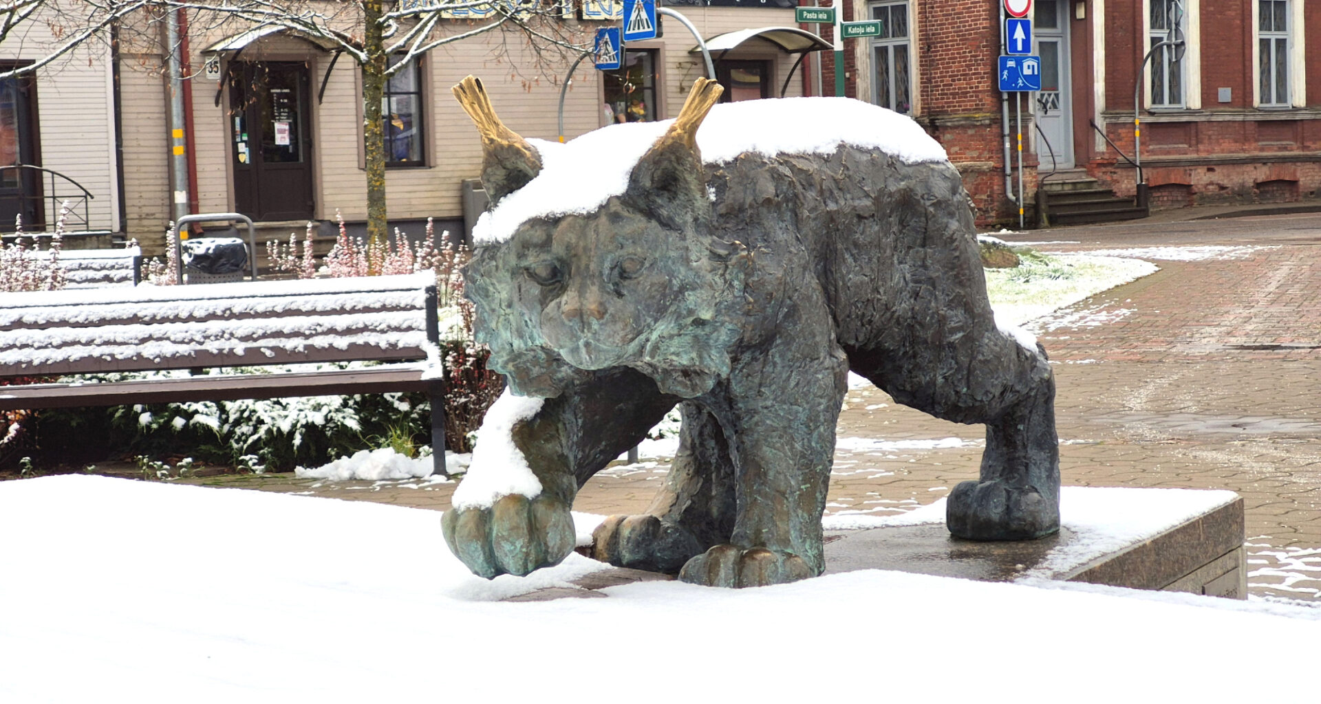 Jēkabpilī uzsnidzis pirmais sniegs / Jēkabpils Laiks: Jēkabpils ziņas