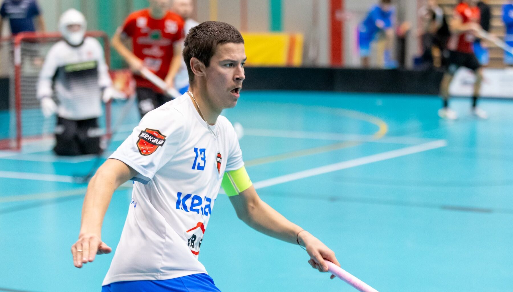 Latvijas Florbola savienība » LV » 2025/2026 » Jaunumi » "Ķekava/RB&B" ar grūtībām nosargā uzvaru pār Cēsu "Lekringu"