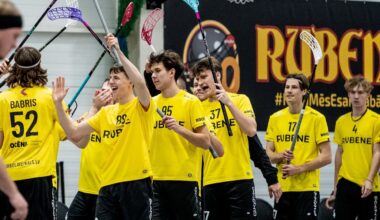 Latvijas Florbola savienība » LV » 2025/2026 » Jaunumi » "Rubene" atspēlējas un uzvar Cēsīs