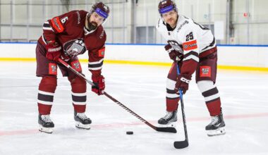 Latvijas hokeja izlases jaunā dizaina krekli