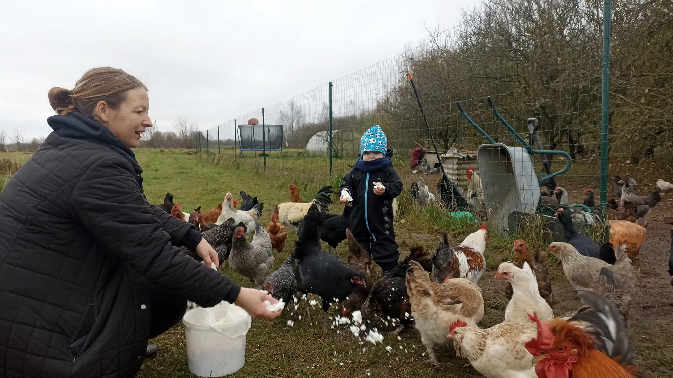 Mārīte Slišāne ar dēlu