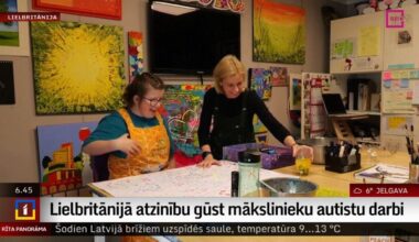 Lielbritānijā atzinību gūst mākslinieku ar autismu darbi / Raksts