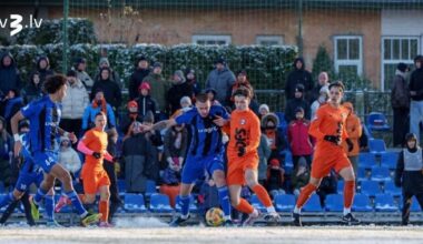 “Grobiņa” uzvar “JDFS Alberts” un saglabā vietu Latvijas futbola Virslīgā