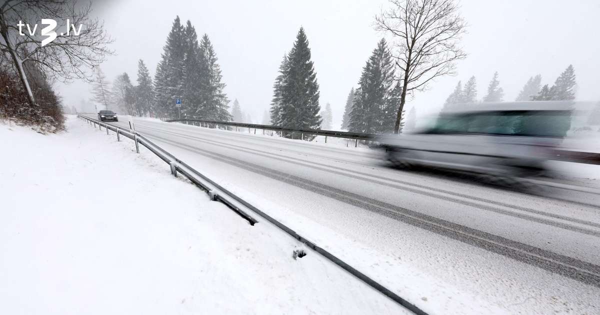 Sniegs un slideni ceļi – zināms, ar kādu laiku iesāksies nedēļas nogale