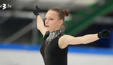 Daiļslidotāja Fomčenkova “Volvo Open” sacensību īsajā programmā ieņem septīto vietu