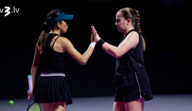 Ostapenko un Sje piedzīvo zaudējumu “WTA Finals” turnīra pusfinālā