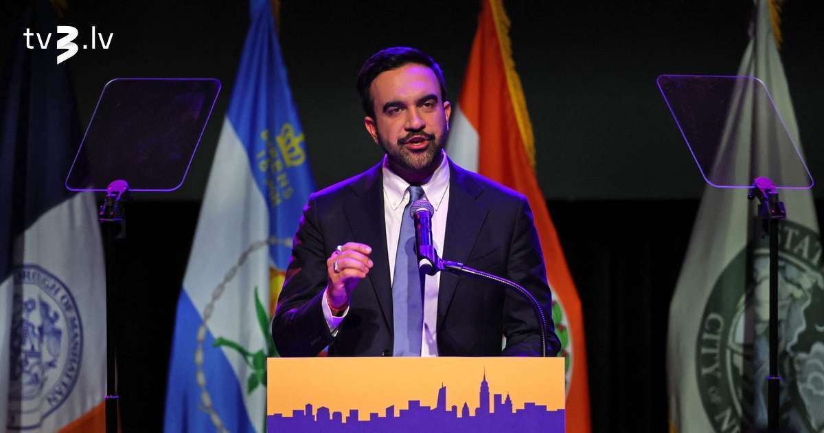 Ņujorkas mēra vēlēšanās prognozē demokrāta Mamdani uzvaru