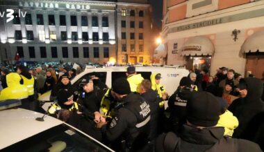 Stambulas konvencijas protestā policija aizturējusi divus cilvēkus
