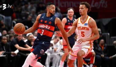 “Wizards” pret Porziņģa “Hawks” NBA kausa spēlē pārtrauc 14 zaudējumu sēriju - tv3.lv