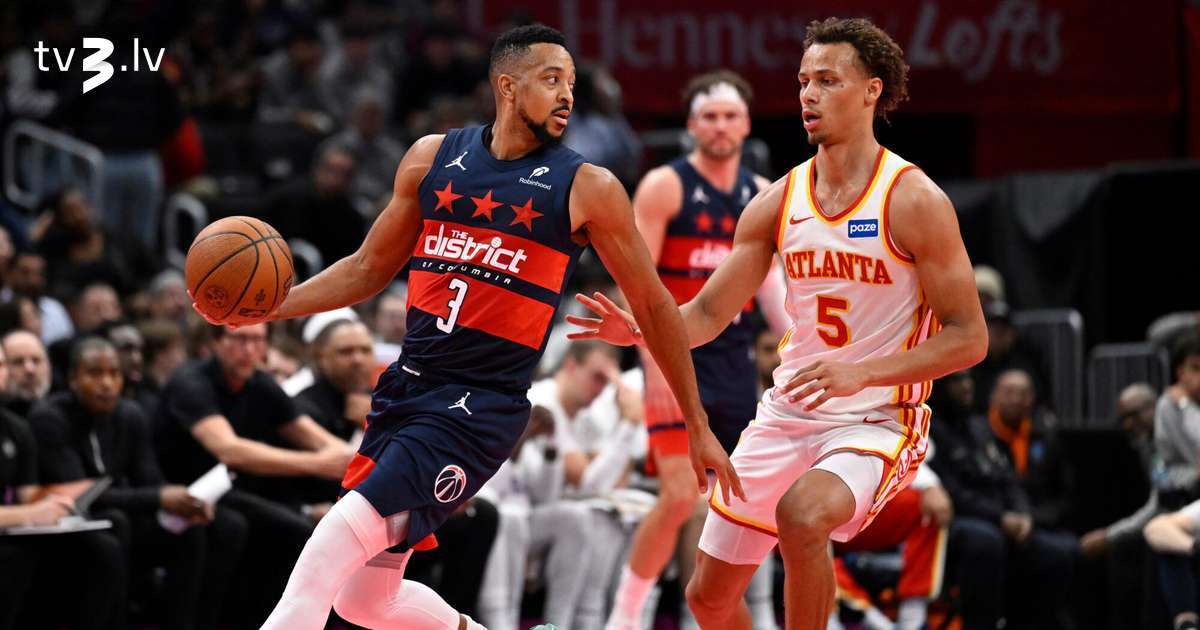 “Wizards” pret Porziņģa “Hawks” NBA kausa spēlē pārtrauc 14 zaudējumu sēriju - tv3.lv