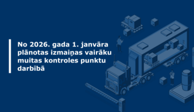 No 2026. gada 1. janvāra plānotas izmaiņas vairāku muitas kontroles punktu darbībā