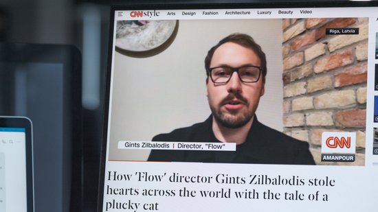 "Svarīgi, ka filma raisa jautājumus." Zilbalodis sniedzis interviju CNN